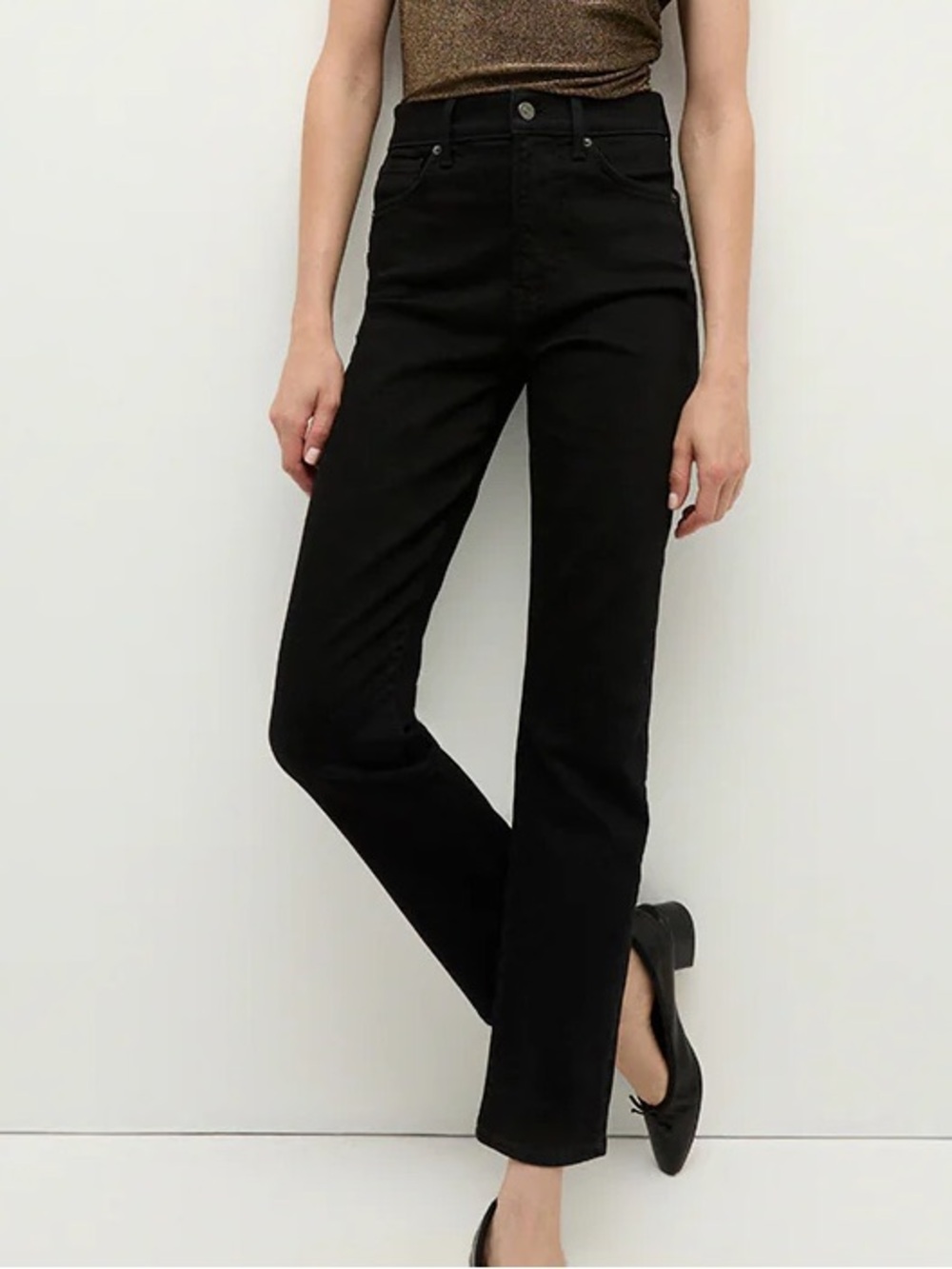 Veronica Beard Ryleigh Slim Straight-Leg Jean Black 30